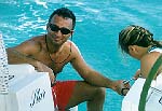 Michael getting a manicure from Patti (John Beck).